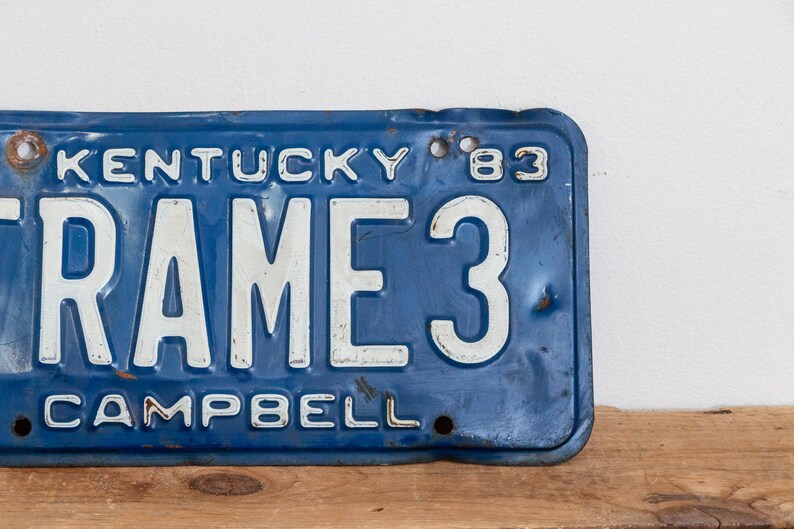 Frame3 Kentucky 1983 Vanity License Plate Vintage Wall Hanging Decor Electronics Accessories Car Parts Accessories Issho Ueno Com
