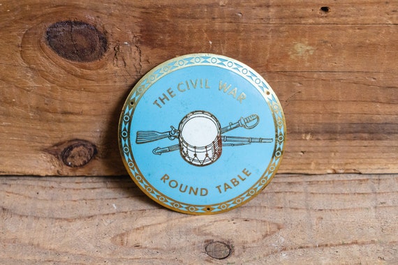 Civil War Round Table Of Chicago Badge Vintage Emblem Civil War Round Table Of Chicago Badge, Chicago Civil War Round Table