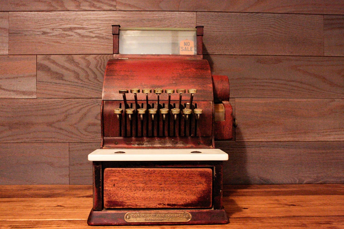 National Cash Register Model 717 Vintage Shop Decor Etsy