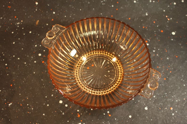 Oyster and Pearl Pink Bowl Vintage Depression Glass Etsy
