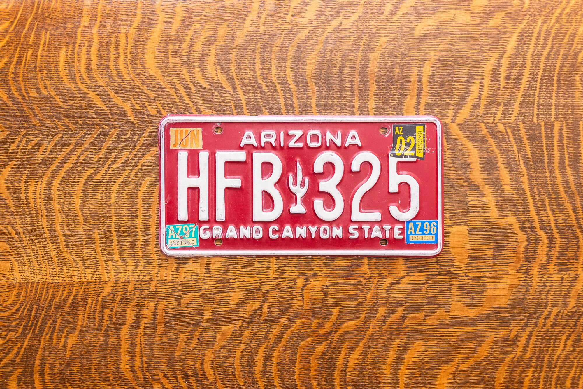 1997 Arizona Red License Plate Vintage State Wall Decor - Etsy