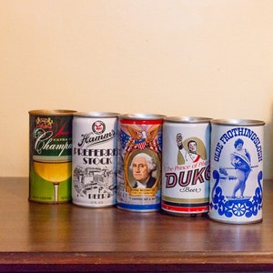 Mystery Vintage Beer Can Lot |  Instant Collection of Empty Vintage Beer Cans