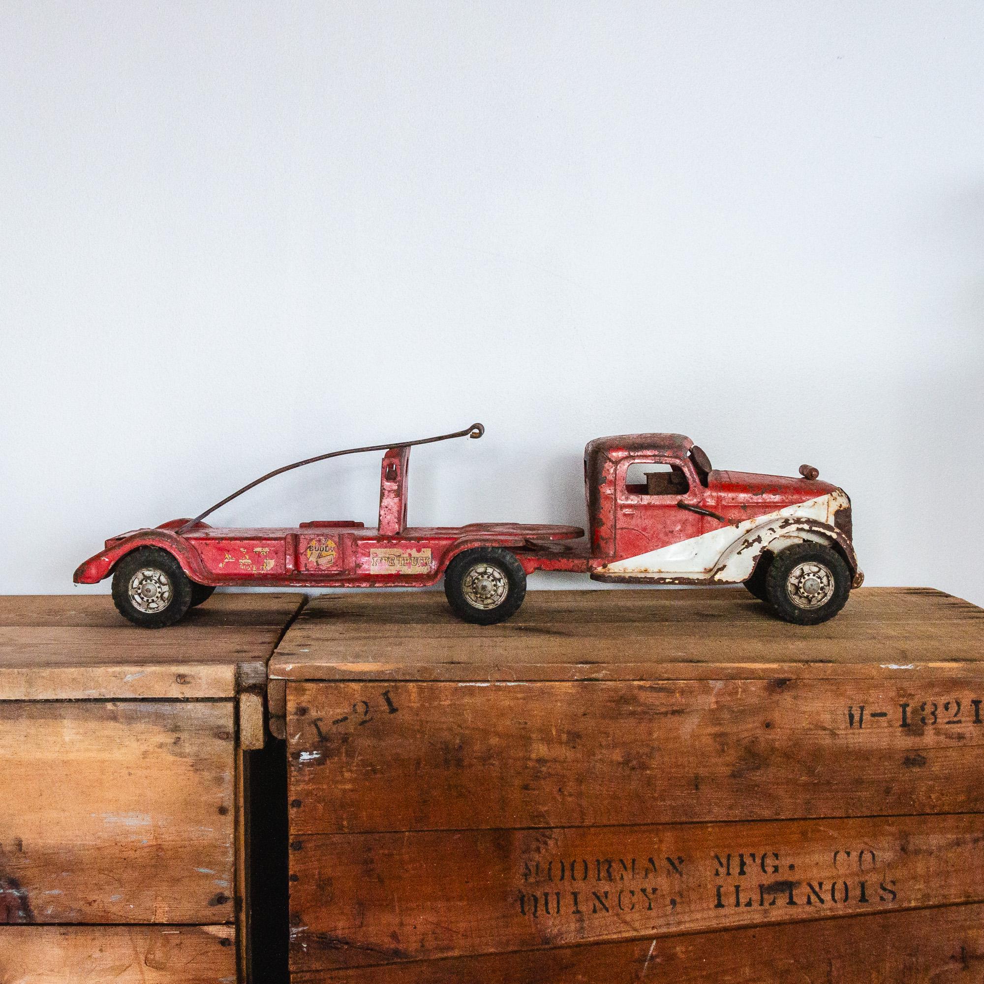 Vintage Buddy L Pressed Steel Toy Truck, Shark Show Aquarium