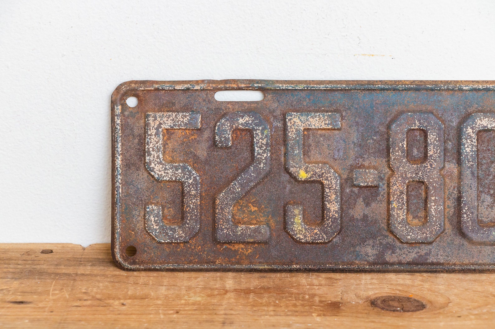 Illinois 1933 Rusty License Plate Vintage Brown Wall Hanging Etsy Sweden
