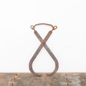 Gifford Wood Co Ice Tongs Vintage Lightweight Rustic Wall Decor