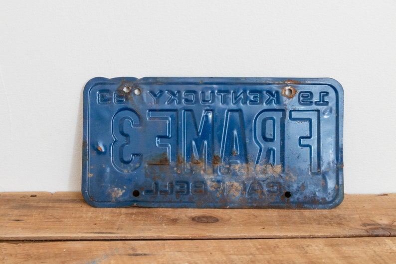 Frame3 Kentucky 1983 Vanity License Plate Vintage Wall Hanging Decor Electronics Accessories Car Parts Accessories Issho Ueno Com