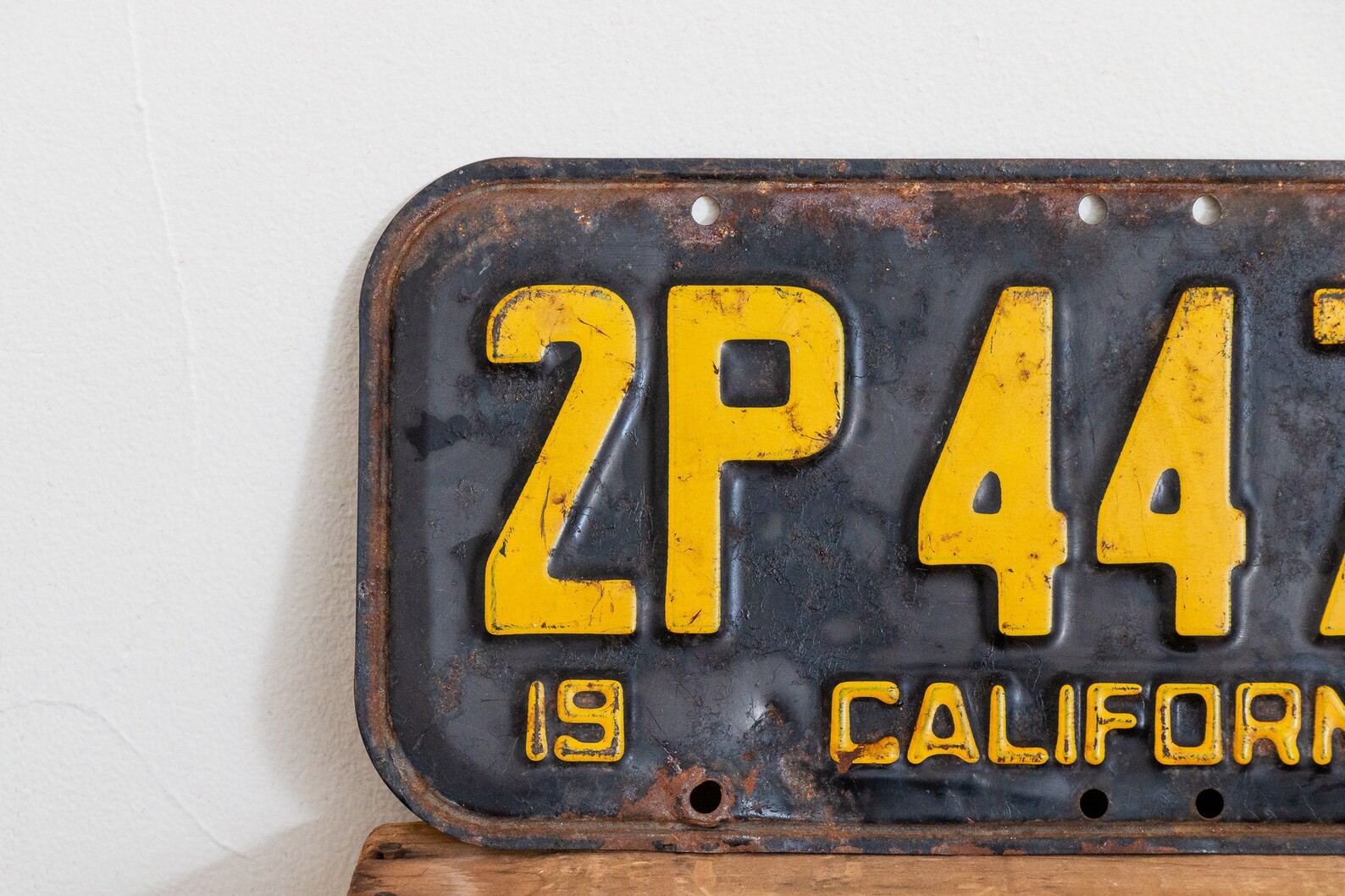 California 1951 License Plate Pair Vintage 1955 Wall Hanging | Etsy