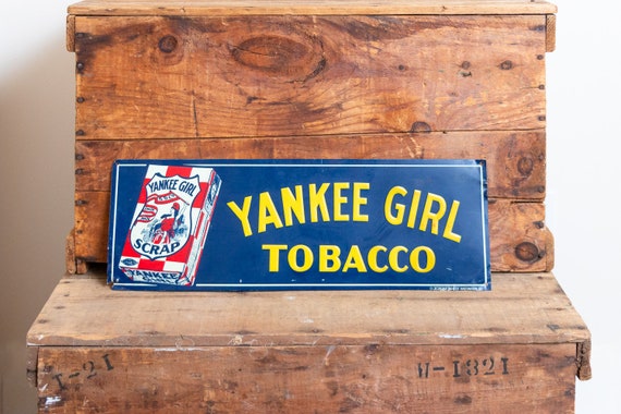 Yankee Girl Tobacco Tin Sign Vintage Wall Hanging Advertising Decor  Reproduction