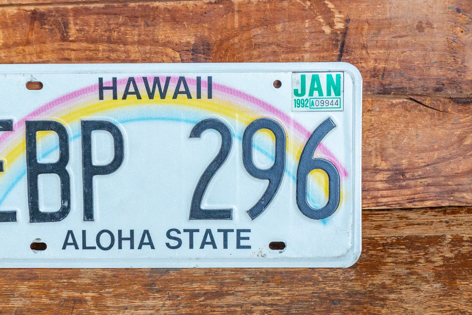 Hawaii 1992 License Plate Vintage Wall Hanging Decor Etsy