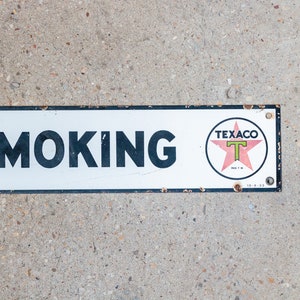 Texaco No Smoking Porcelain Sign Vintage Reproduction Signage Wall ...