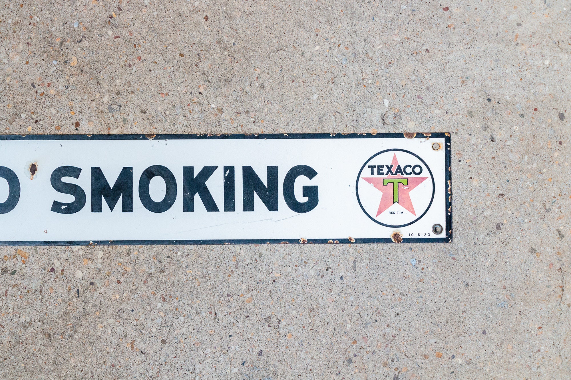 Texaco No Smoking Porcelain Sign Vintage Reproduction Signage Wall ...