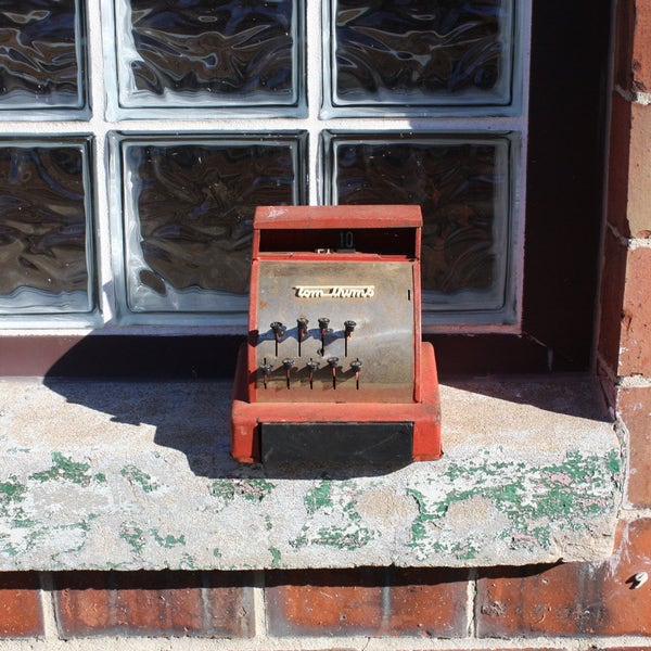 Red Tom Thumb Cash Register Vintage Toy