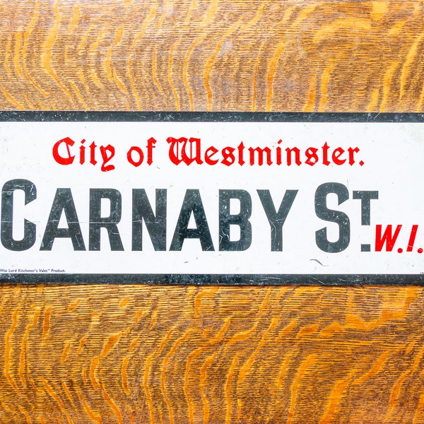 City of Westminster Carnaby St WI Vintage Tin Sign