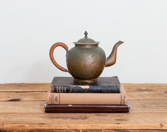 Mini Copper Teapot Vintage Primitive Home Decor