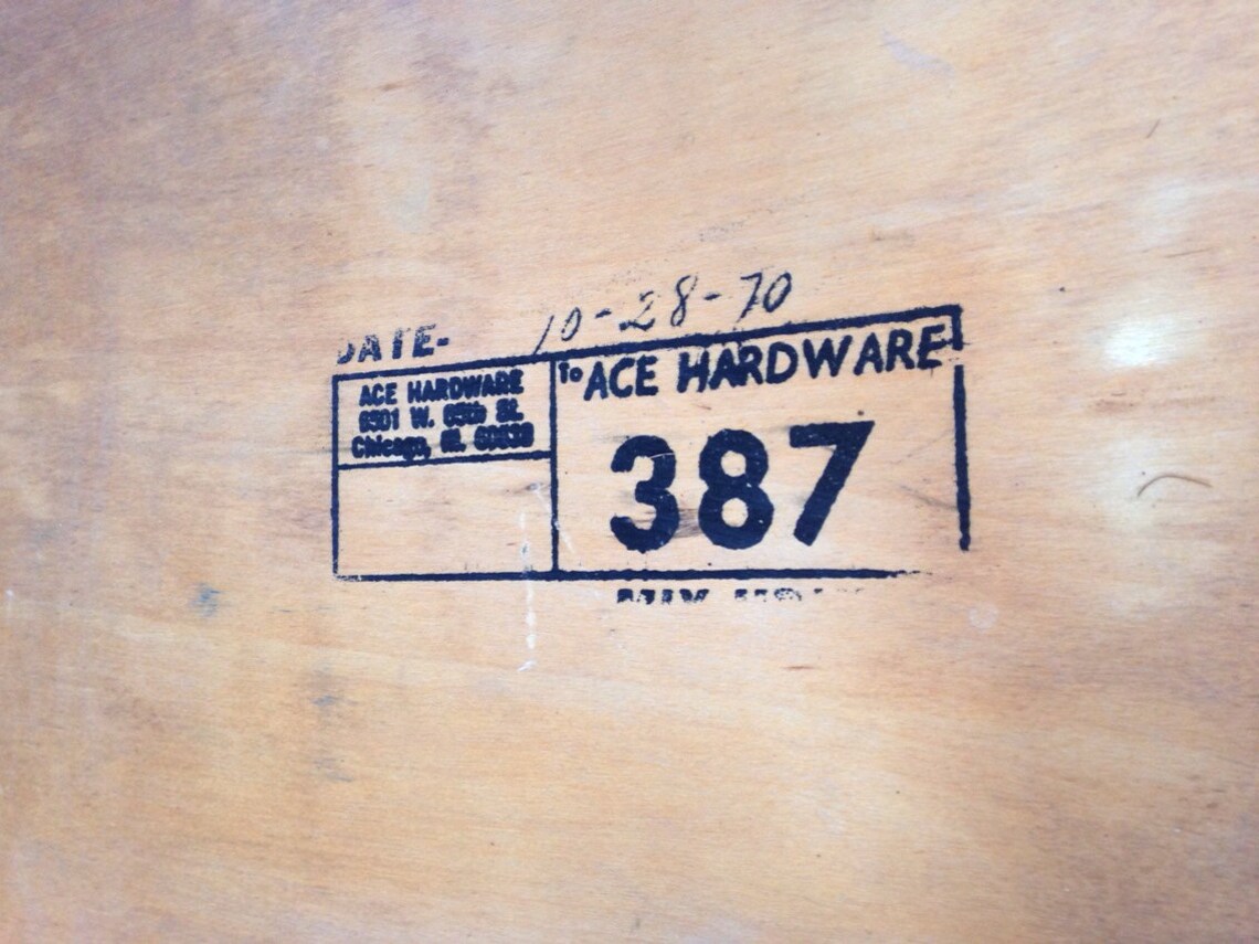 Ace Pacer Vintage Ace Hardware Wooden Sled Etsy