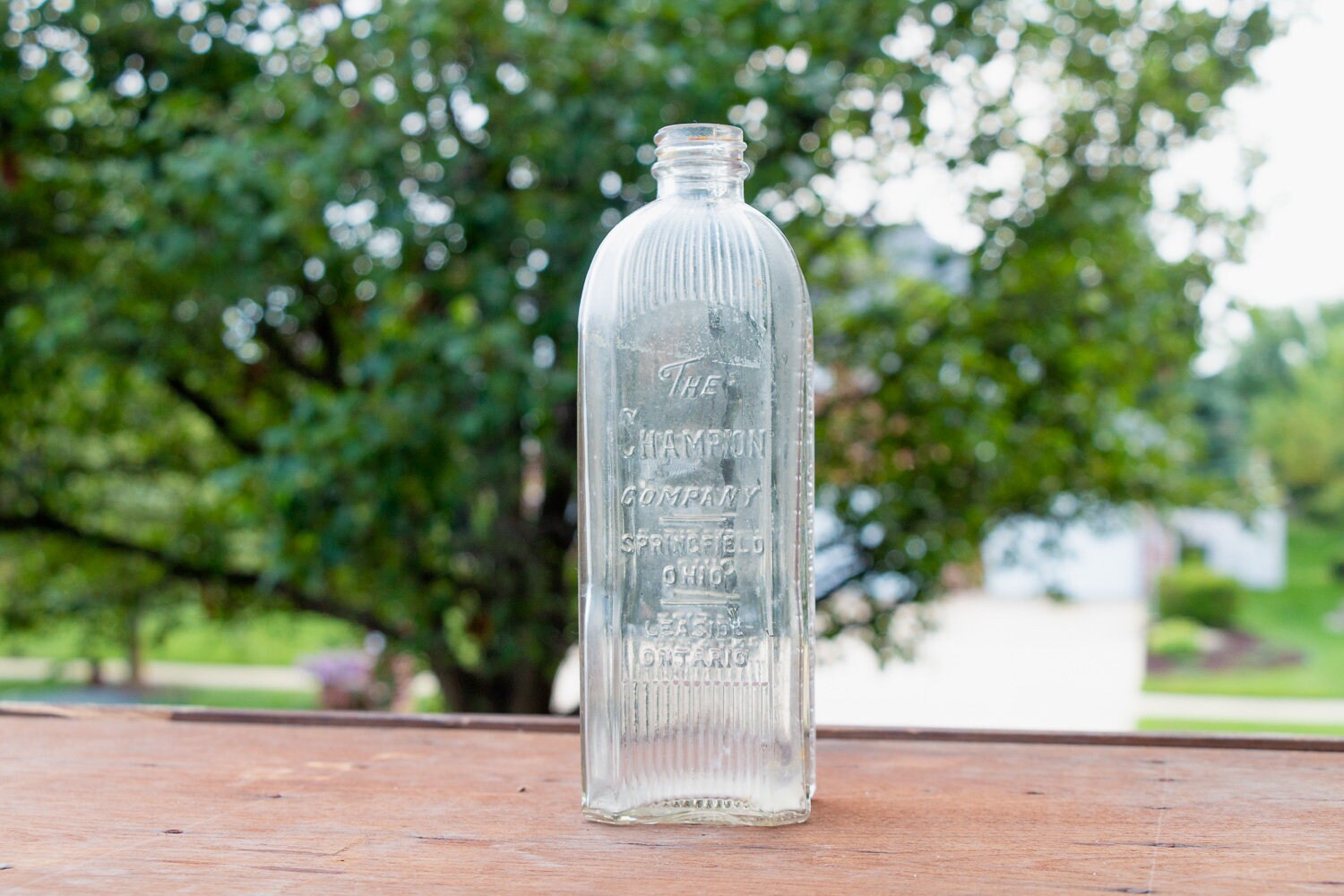 The Champion Company Embalming Fluid Bottle Vintage Embossed Etsy