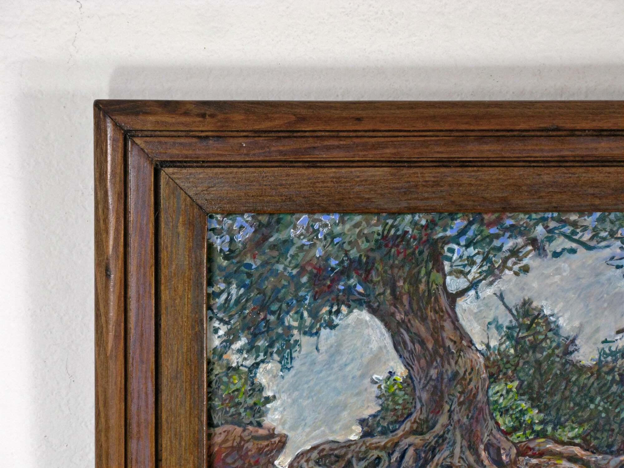 Original Egg Tempera Landscape with Roots and Sky Etsy