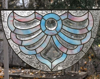 Stained Glass Half Round with Bevels