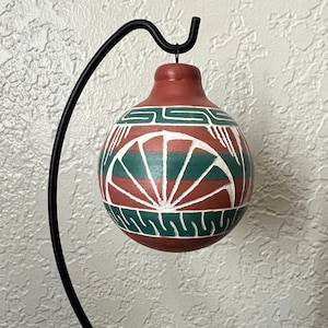 Native America Indian Pottery, American Indian Christmas Ornaments, Navajo Etched Christmas Tree Ornaments, Navajo Collectable .
