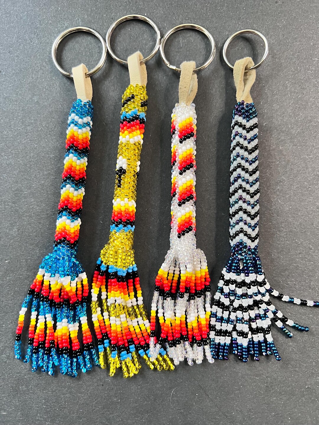 Native Key Chain Hopi Beaded Keychain: Native American Handcrafted Keyring - Etsy