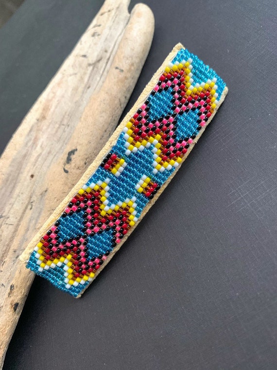 Navajo Beaded Barrette, Native American Hair Clip… - image 4