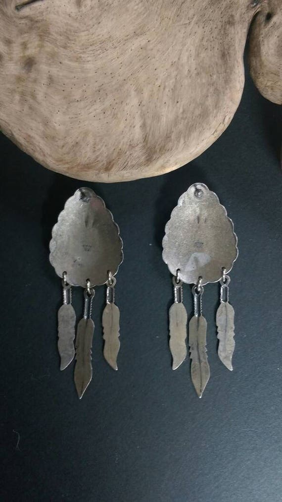 Native America Indian Jewelry,Navajo Earrings,Ind… - image 4