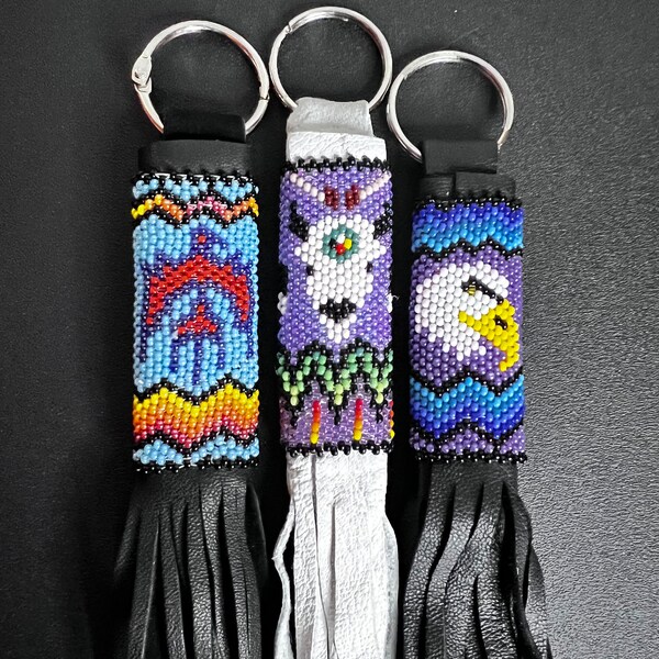 Indigenous Key Rings Beaded Keyring - Etsy