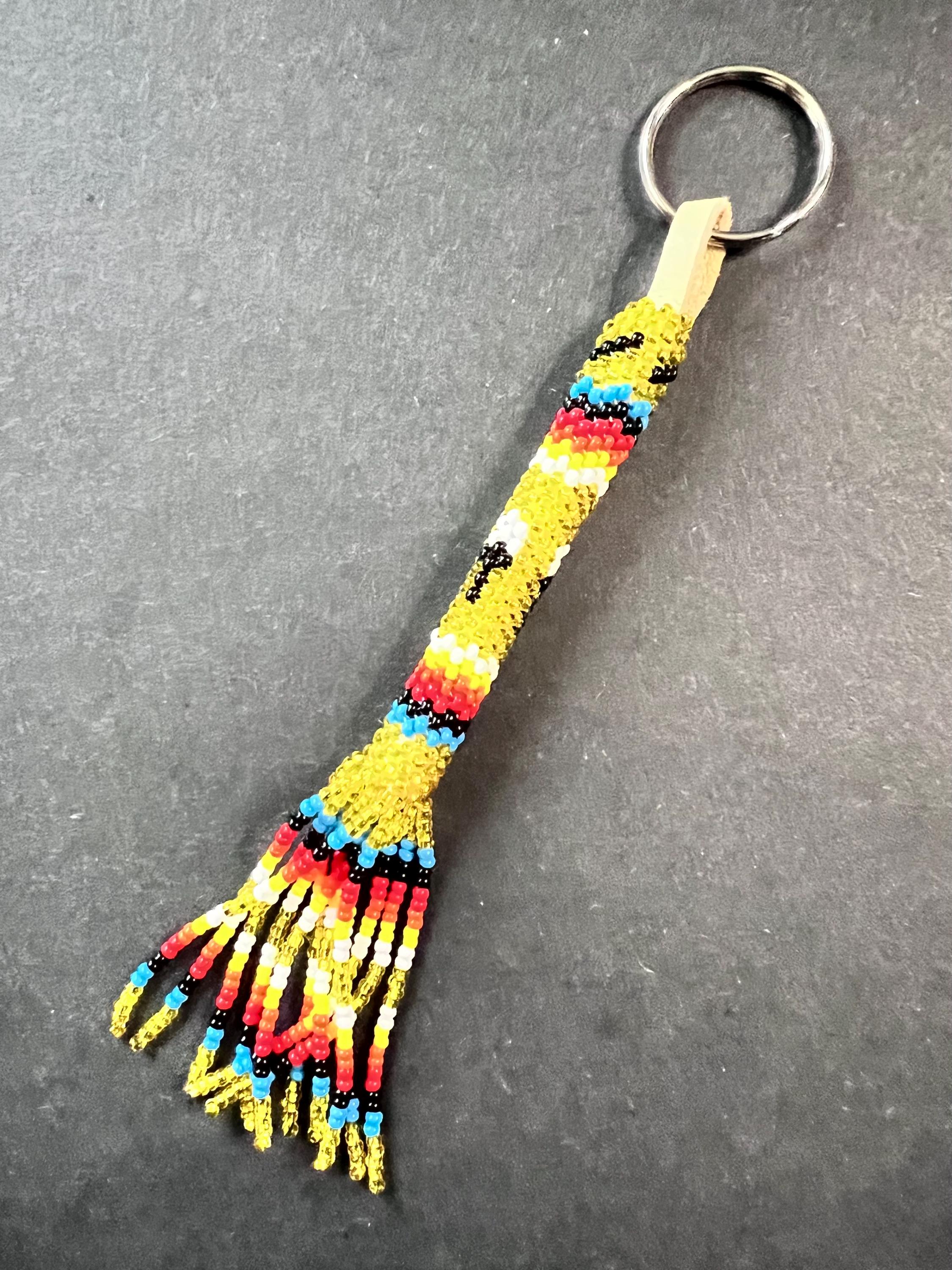 Native Key Chain Hopi Beaded Keychain: Native American Handcrafted Keyring - Etsy