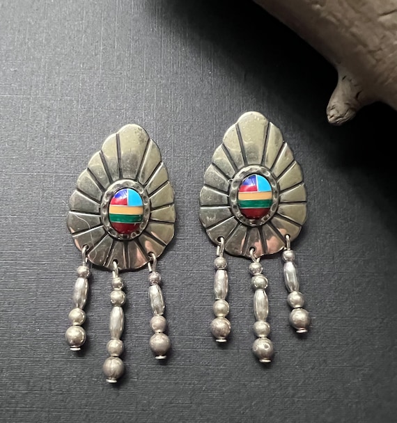 Native America Indian Jewelry,Navajo Earrings,Ind… - image 2