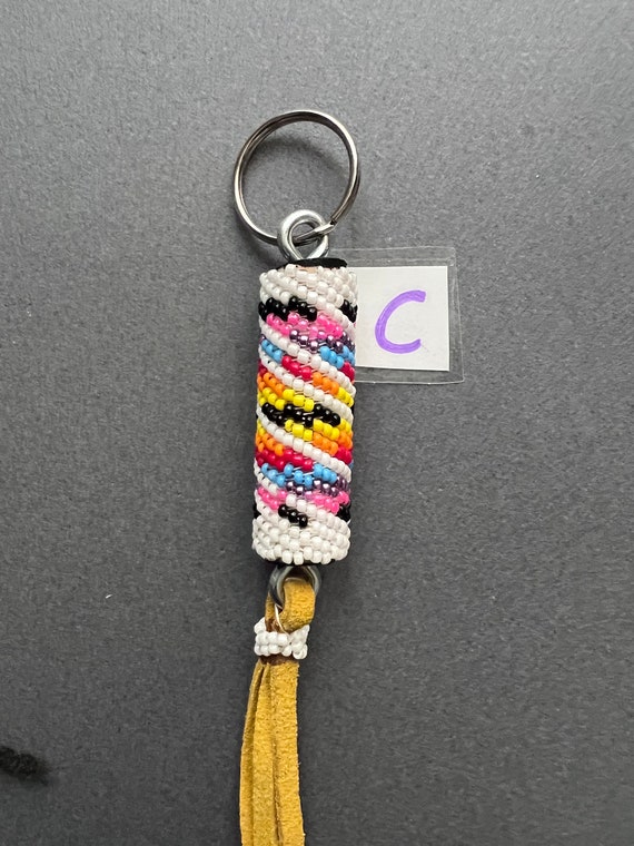 Native America Beaded Key Rings Navajo Beaded Key Ring Native American Key Chain Colorful Beaded Key Navajo Key Ring. Etsy
