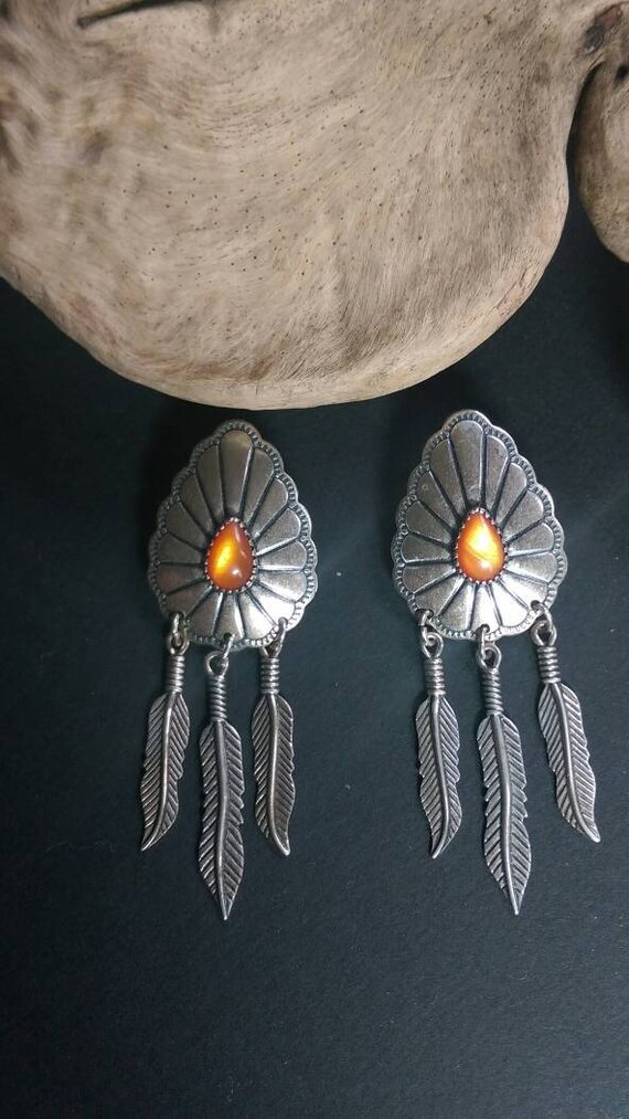 Native America Indian Jewelry,Navajo Earrings,Ind… - image 2