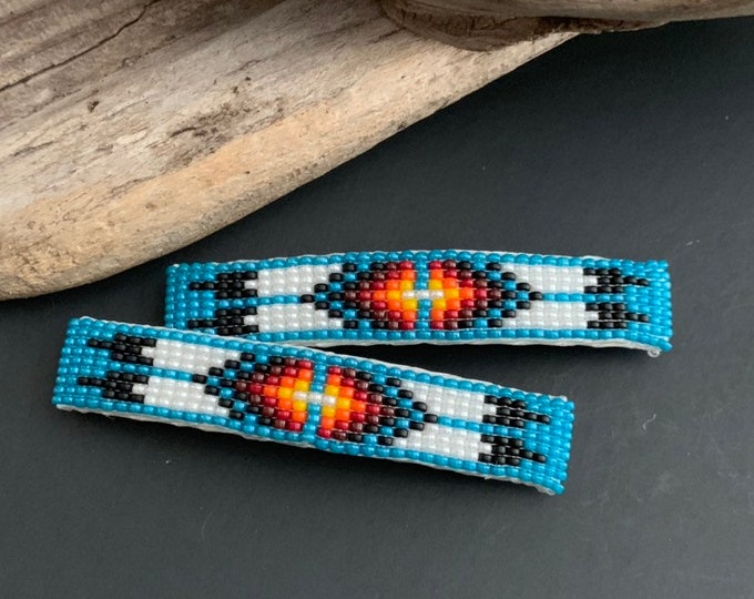 Native American Indian Hair Accessories Navajo Beaded Hair Etsy