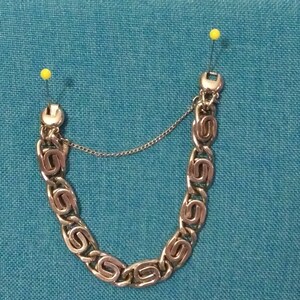 Monet 8&quot; Silver Bracelet with Chain Gard
