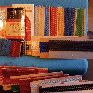 Tas vol met klein Rick Rack #13 in vele kleuren