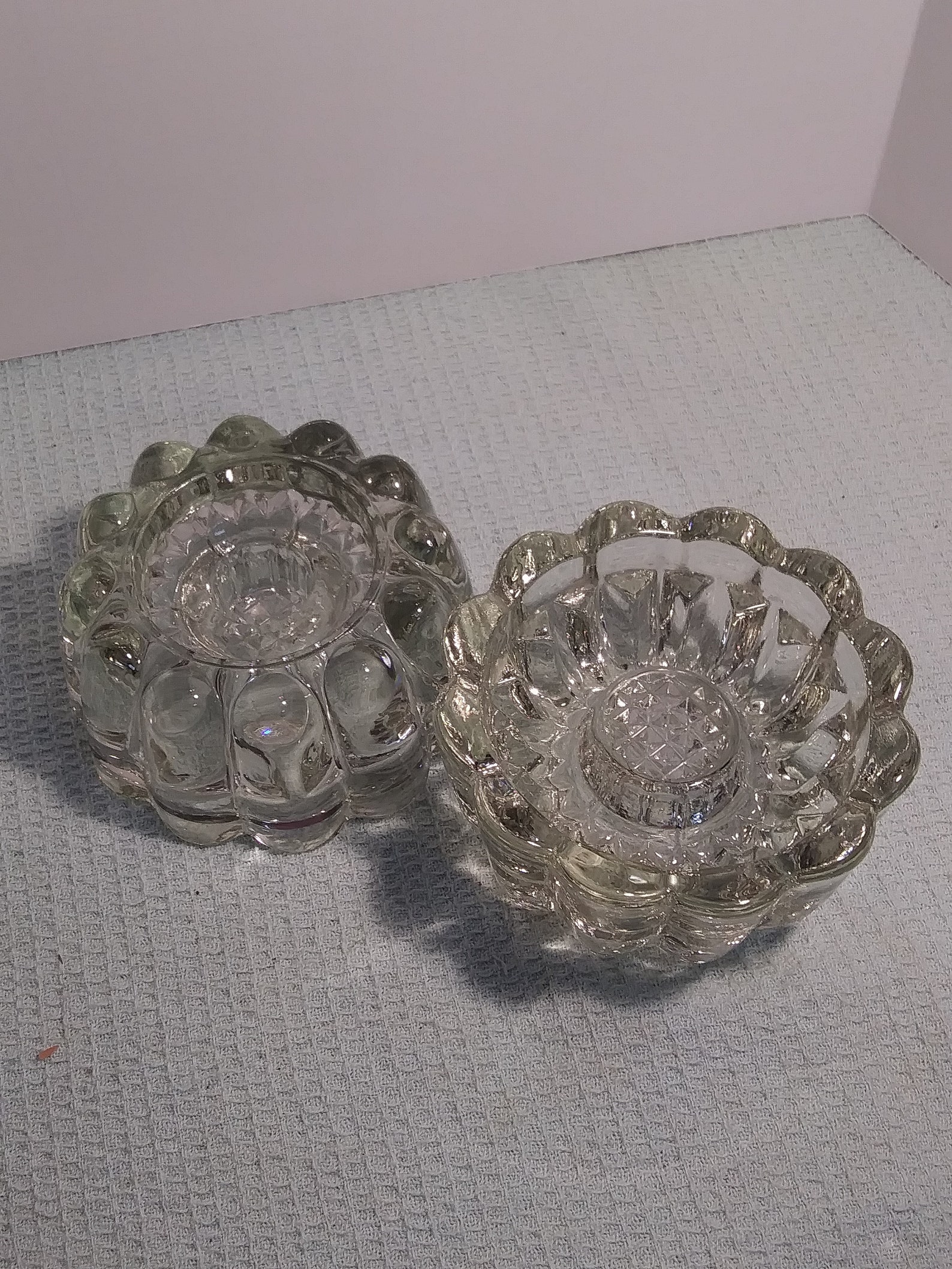 Pair of Princess House 3 Way Crystal Candle Holders Etsy
