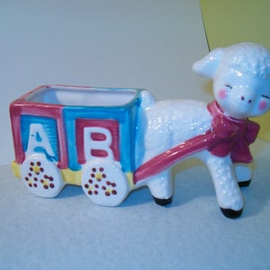 Keramische Baby lam Planter