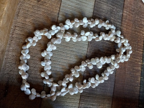 38" Tiny Snail Seashell Neckless - image 1