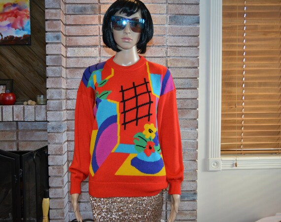 Vintage 1980's 1990's sweater, Small, Ugly Christm