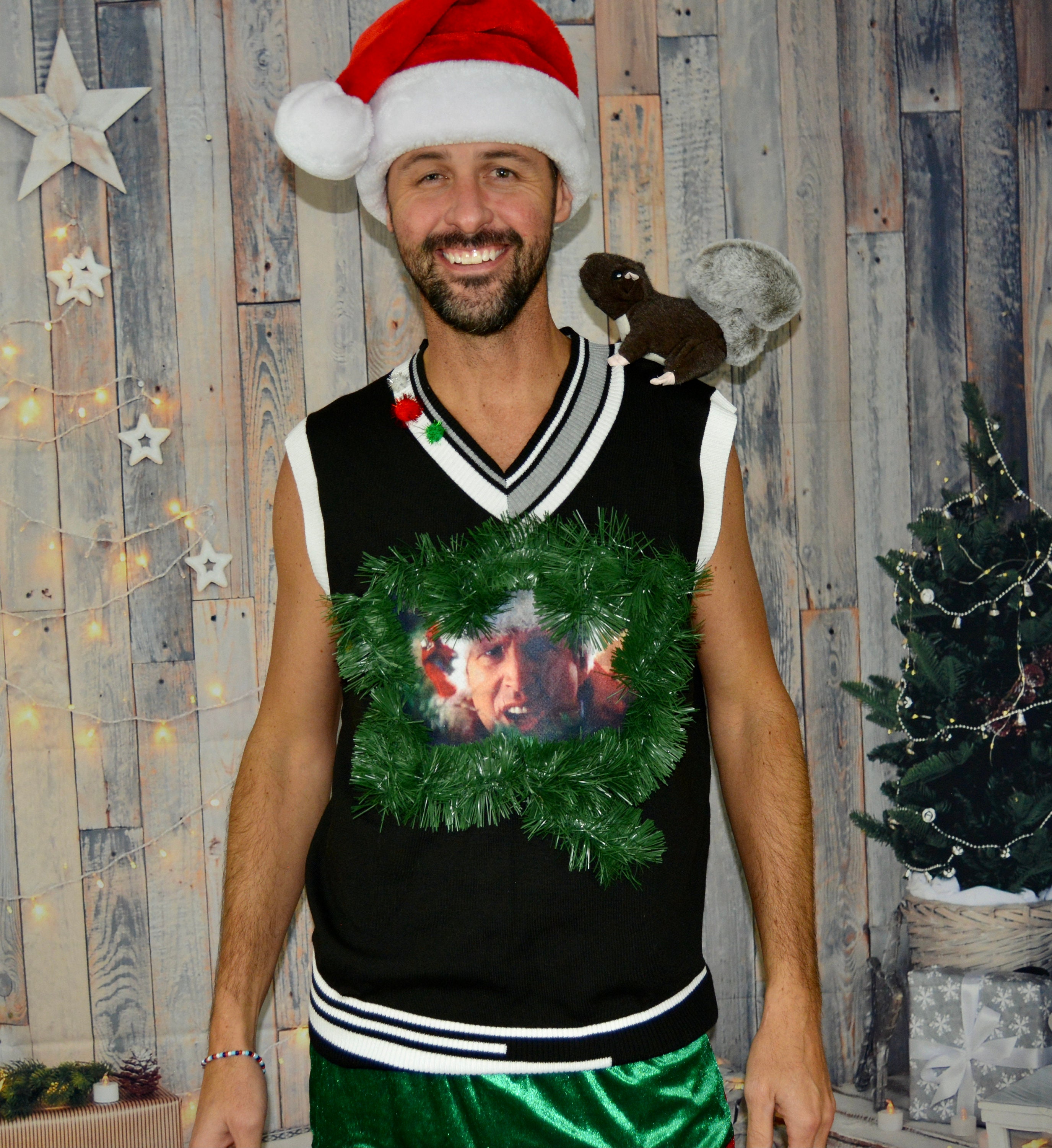 Ugly sweater vest shop mens
