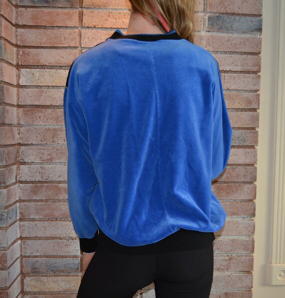 Vintage 1980's Velour top, Medium, Ugly Christmas… - image 4