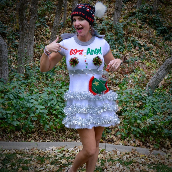 ugly christmas sweater dress