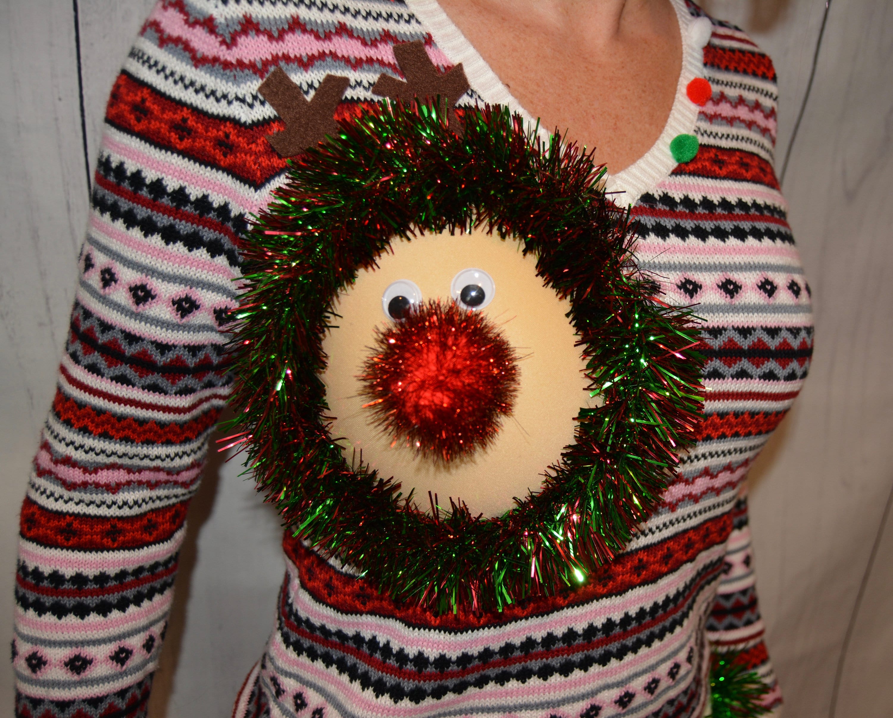 Brutta di Natale tetta finta tetta di renna seno maglione - Etsy Italia