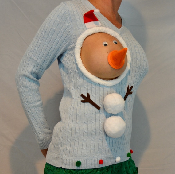 boob hole sweater