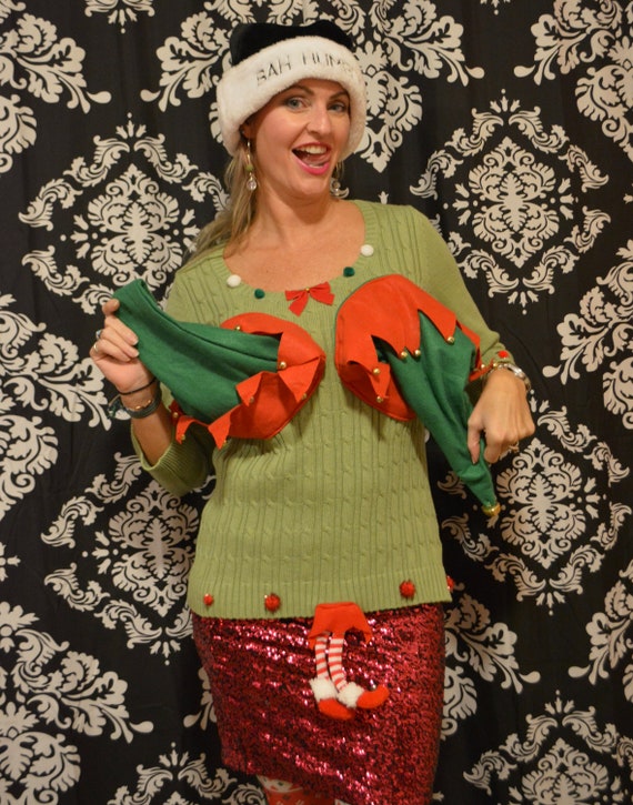 sexy christmas jumper dress
