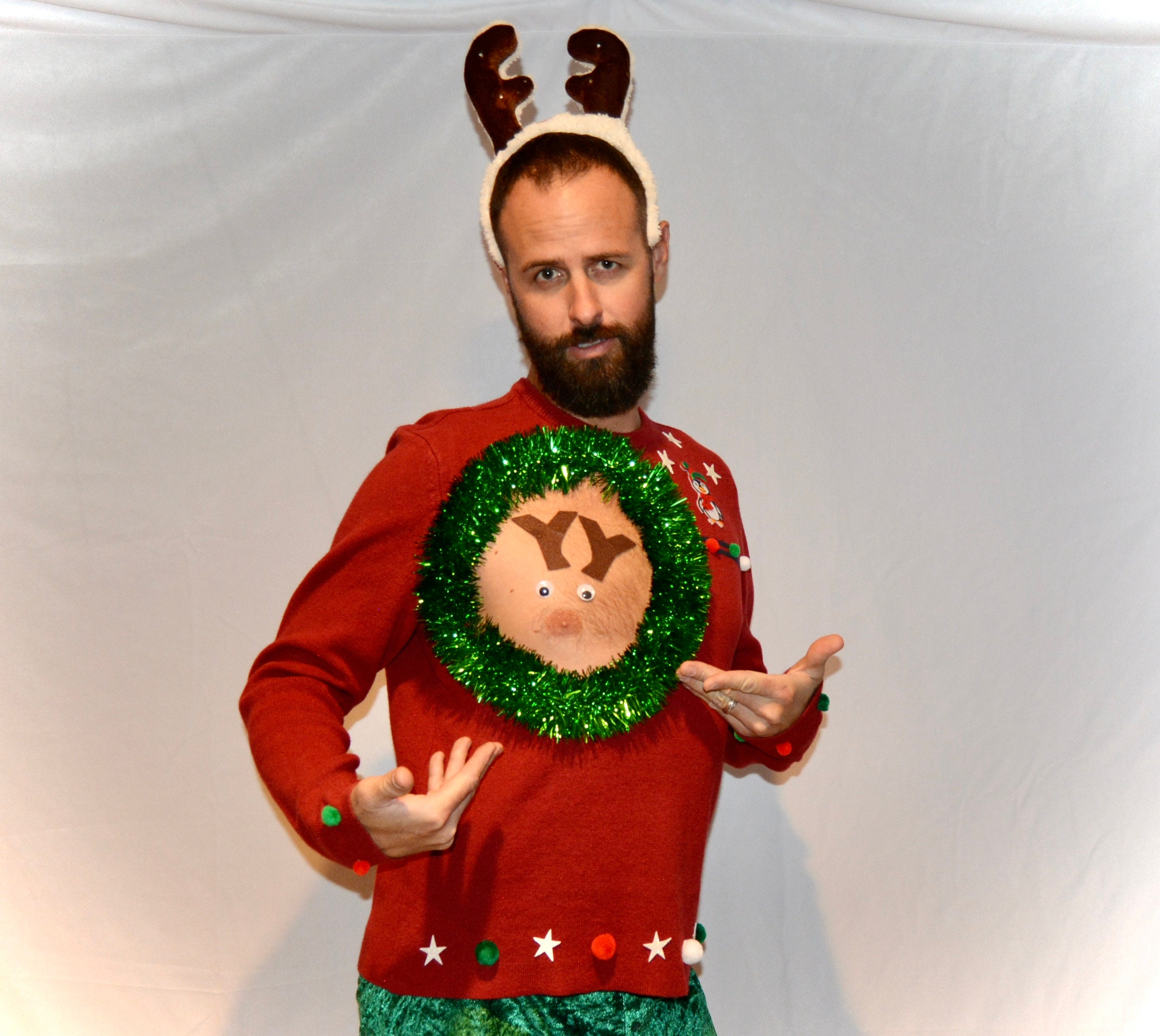 Last Minute DIY Ugly Christmas Sweater - Simply Full of Delight