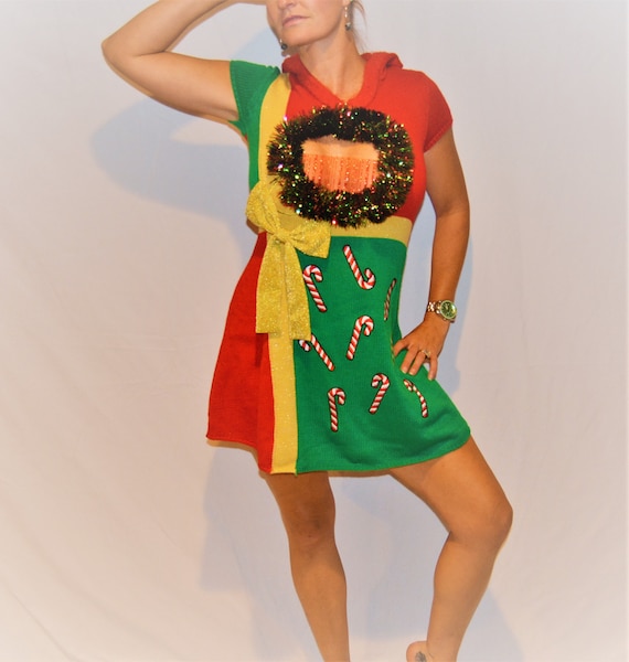 Christmas elf hotsell sweater dress