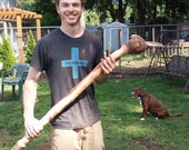 The Silver Falls Barbarian Maul Cedar Walking Stick
