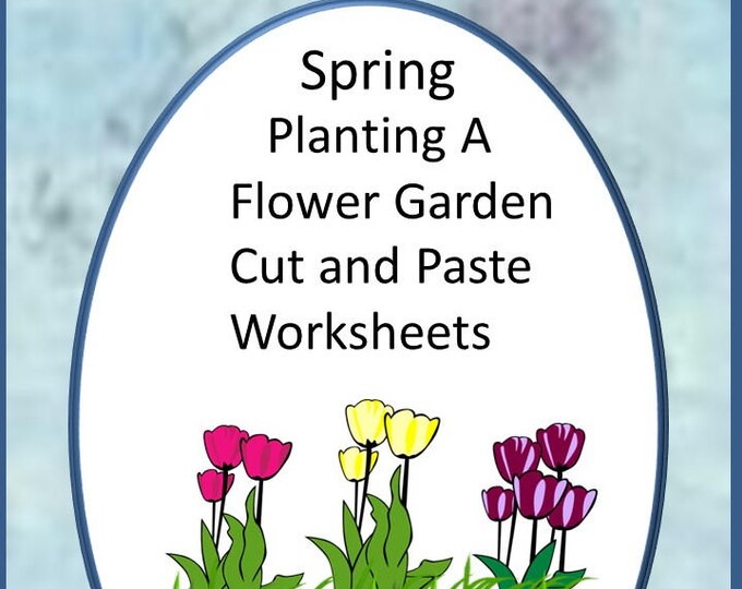 Spring Planting Flower Garden Math Literacy Fine Motor Skills Digital ...
