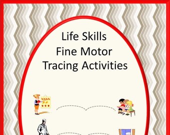 Life Skills, Fine Motor Tracing Activities Special Education, Tracing lines