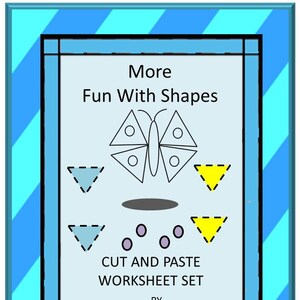 Shapes Set 2 Cut and Paste Shapes, Fine Motor Activities Special ...